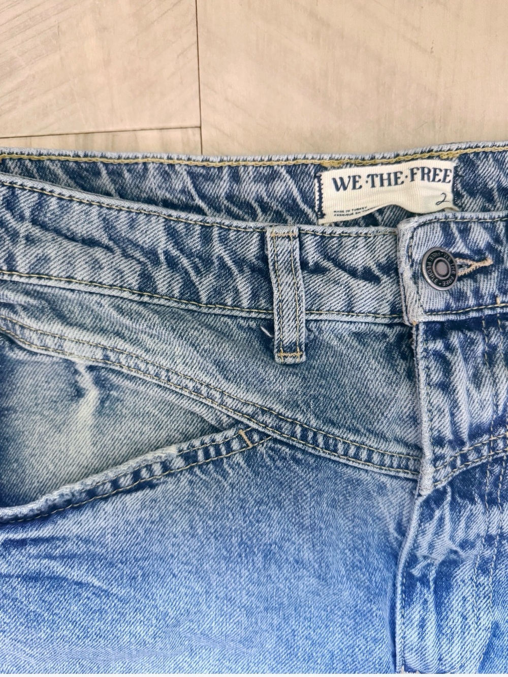 FREE PEOPLE We The Free Come As You Are Denim Maxi Skirt - Picture 7 of 7